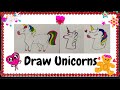Draw unicorns easy way  unicorn  drawing  knowledge bliss