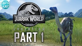 Jurassic World Evolution / Part 1 / Tutorial and Getting to know the Dinosaurs!