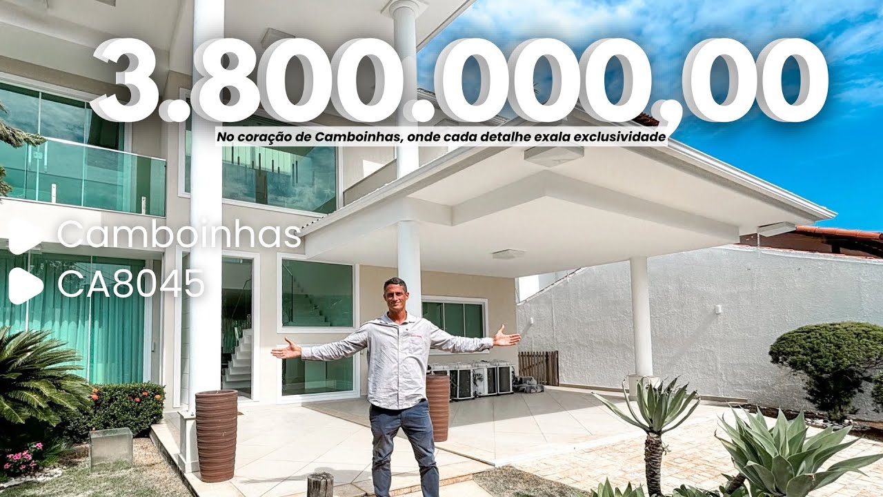 MANSÃO NO MIOLO DE CAMBOINHAS C/ 3 QRTS E UM LAZER ESPETACULAR I LUIS IMÓVEIS (CA8045)