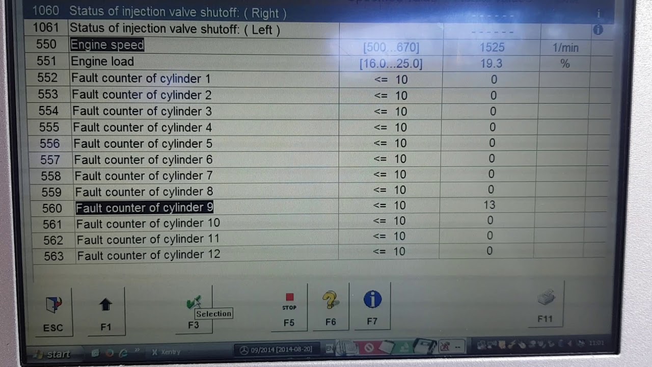 Mercedes S600 V12 m275 misfire count YouTube