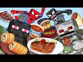 Monster school Spider Man Set eating Minecraft mukbang animation