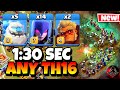 Th16 Golem Witch Attack With 10 Zap Spell | Best Th16 Attack Strategy in Clash of Clans