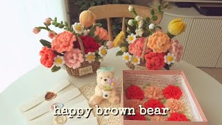 spring vlog Mother's Day gift, anvil carnation, carnation cookie, pocket money envelope sealing wax