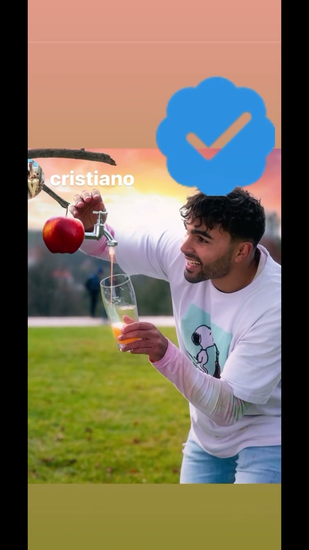 Fake Christiano Insta Post Prank