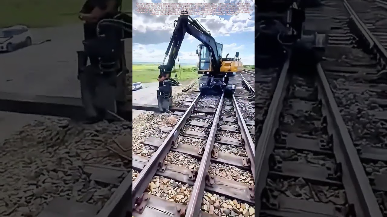 Railroad Revival: The Art of Replacing Decayed Ties with Precision Machinery