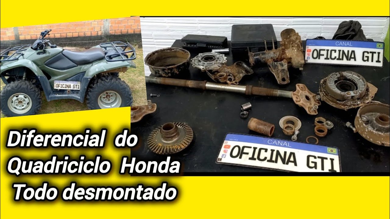 Diferencial do quadriciclo Honda fourtrax 420cc todo desmontado