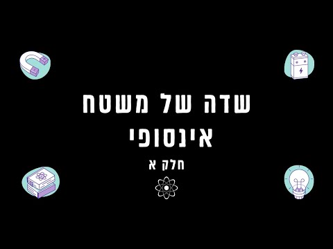 שדה של משטח אינסופי חלק א