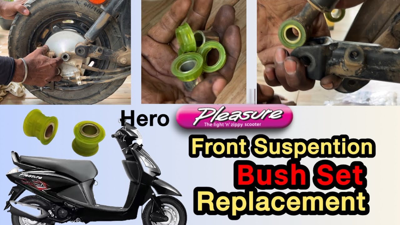Front Bush Replace | Pleasure Scooty | ස්කූටරයට බුෂ් ගහමු