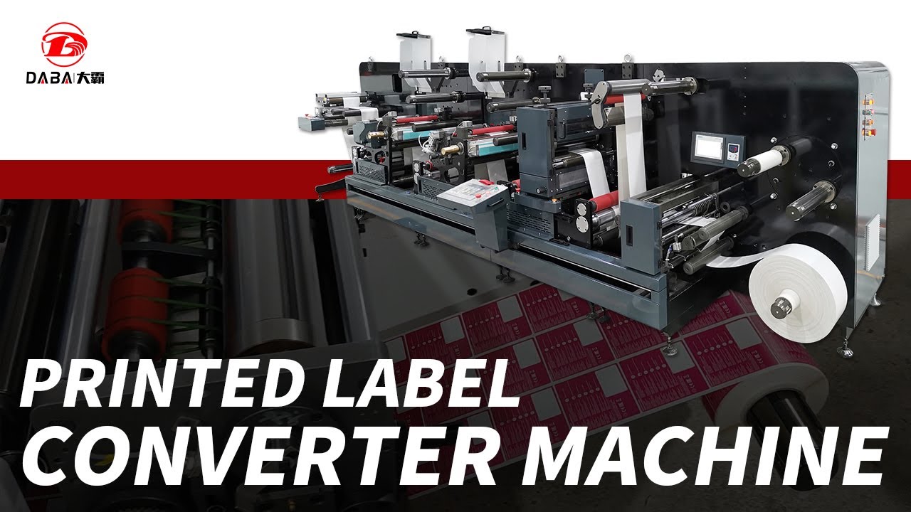 Printed label converter converting machine(label printing and die cutting slitting machine)