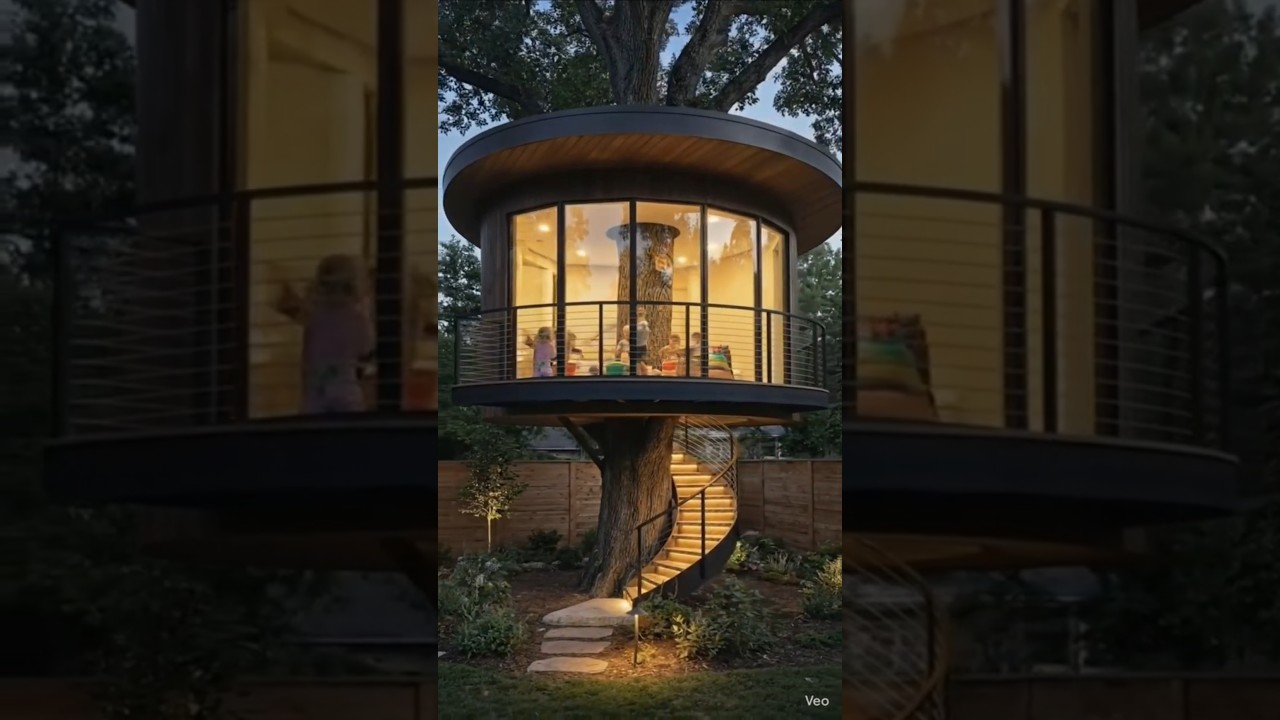 Luxury Backyard Treehouse Build | From Wooden Frame to Dream Tree House | AI Cinematic