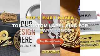 Top 5 Best Top 5 Custom Lapel Pins For Company Logos (Must Have!) - 6*2/7*2CM Engrave Your Logo Text