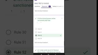 REVISED PENSION RULES 1980 DAILY TEST 21
