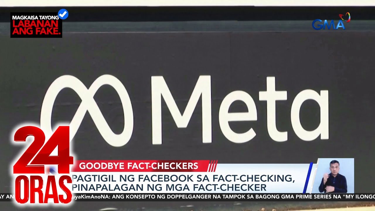 Pagtigil ng Facebook sa fact-checking, pinapalagan ng mga fact-checker | 24 Oras