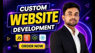 I will build custom website as full stack website developer, website development