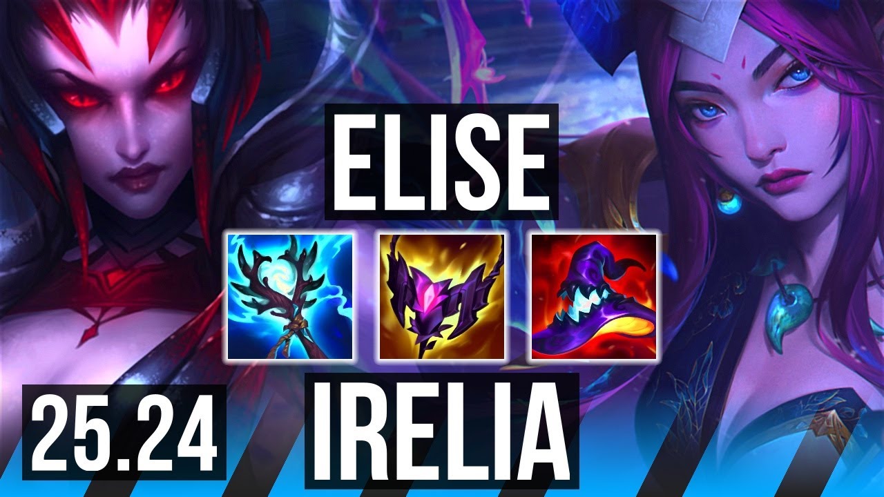 ELISE vs IRELIA (MID) | 53K damage | NA Challenger | 25.24