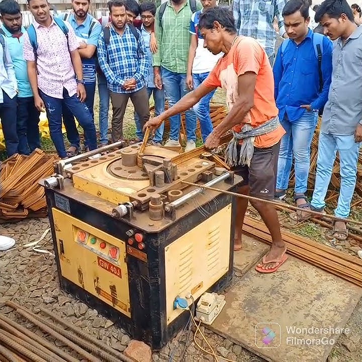 Bar bending on machine : what is it : how machine works : how to operate machine #civilengineering