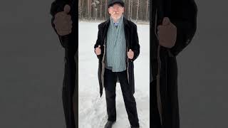 Мужской шарф, кашне из бэби-альпаки с шелком.
