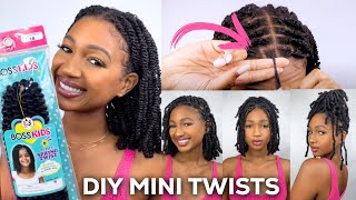 EASY DIY Mini Twists (with extensions!!) +3 Easy Styles | Bobbi Boss kids hair