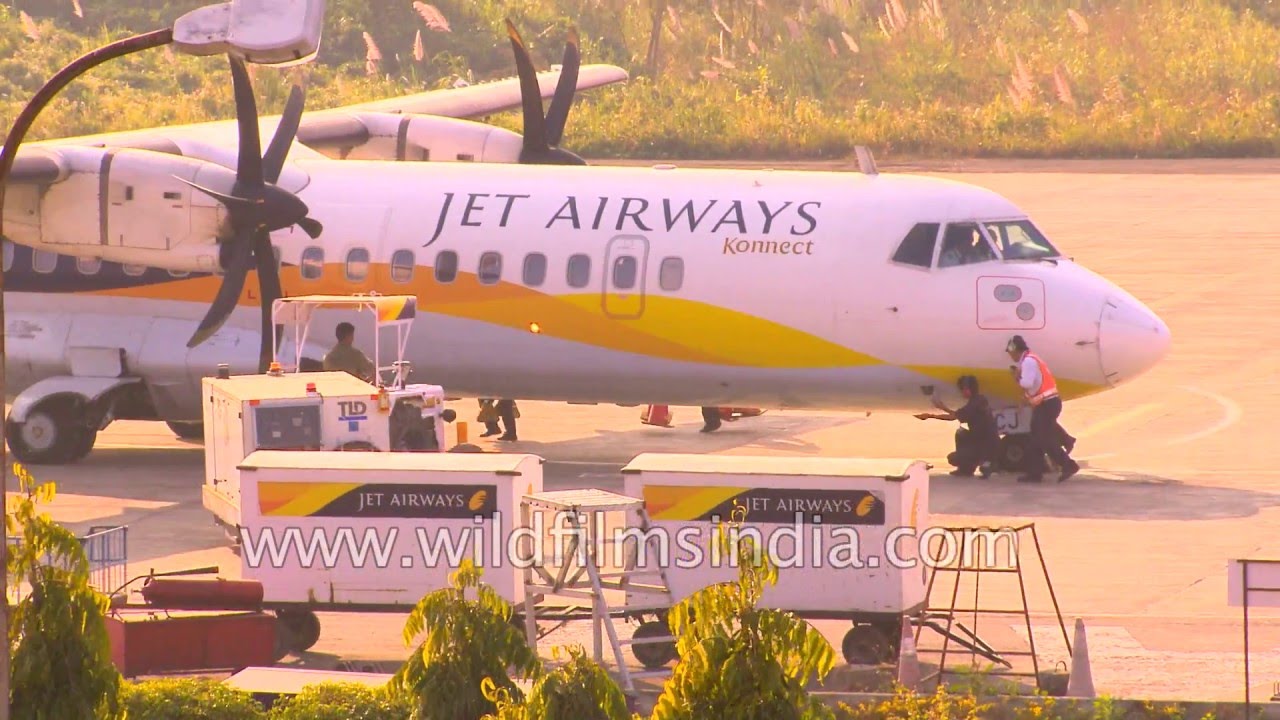 ATR 72 of Jet Airways at Aizawl airport in Mizoram YouTube
