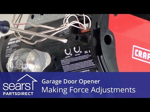 Garage Door Won&rsquo;t Open or Close: Force Adjustments