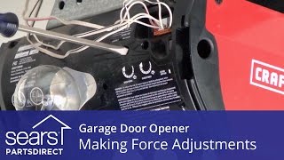 Garage Door Won't Open or Close: Force Adjustments