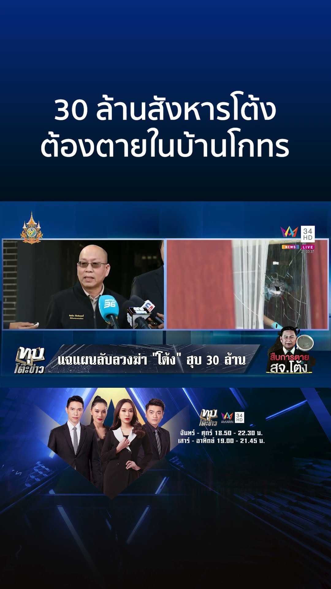 แฉตัวละครลับบงการฆ่า สจ.โต้ง โกทรรู้เห็น ถ้าลูกน้องไปด้วยก็ตายหมด  | ทุบโต๊ะข่าว