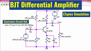 LTSpice BJT Differential Amplifier | Simulation