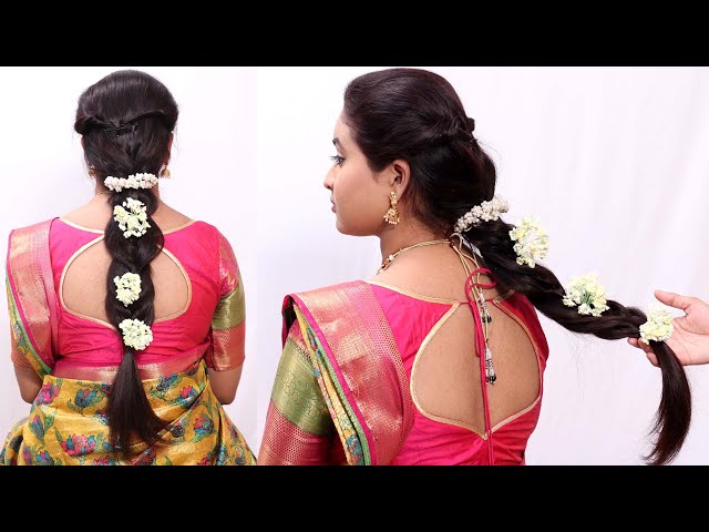 Ten Traditional Hairstyles to Complete Your Half Saree Look