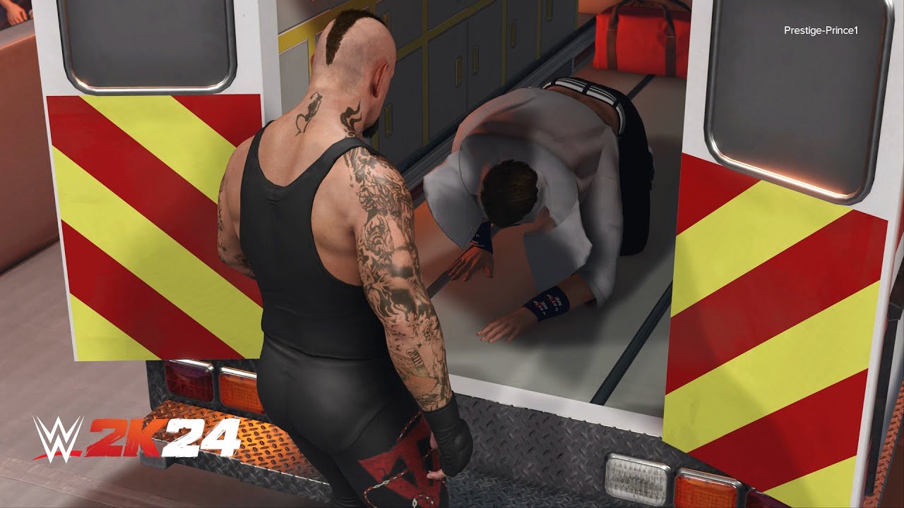 WWE 2K24 - John Cena Vs The Undertaker AMBULANCE MATCH (PS5) - YouTube