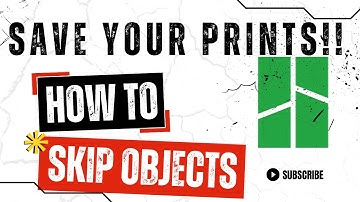 How to Skip Objects Using BambuLab printers and Handy App.