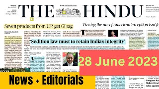 28 June 2023 The Hindu Newspaper Analysis