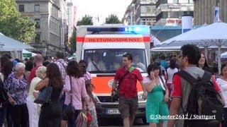 Na ganz so eilig kann es der RTW hier nicht gehabt haben, Martinshorn wird erst spät benutzt....