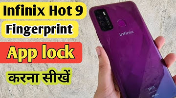 Infinix hot 9 fingerprint app lock || Infinix hot 9 me app lock kaise lagaye/apps lock setting