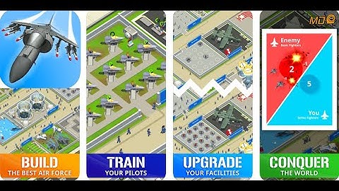 Idle Air Force Base  - Gameplay IOS & Android