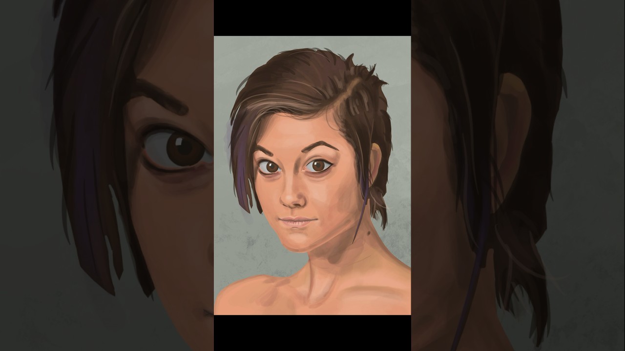 Female portrait sketch 