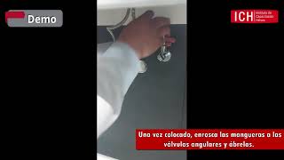 Instalación del monomando de lavabo E-907