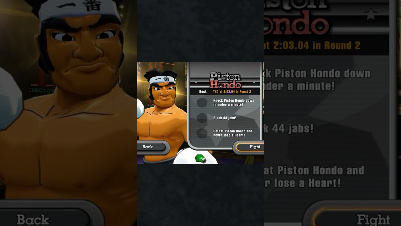 All Piston Hondo Challenges in Title Defense of Punch-Out!! Wii