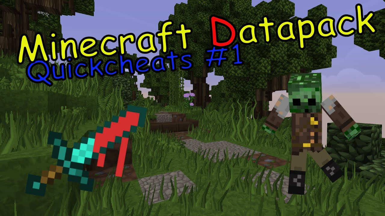 Minecraft Data Pack Coding Minecraft Datapack coding: Quickcheats #1 - YouTube