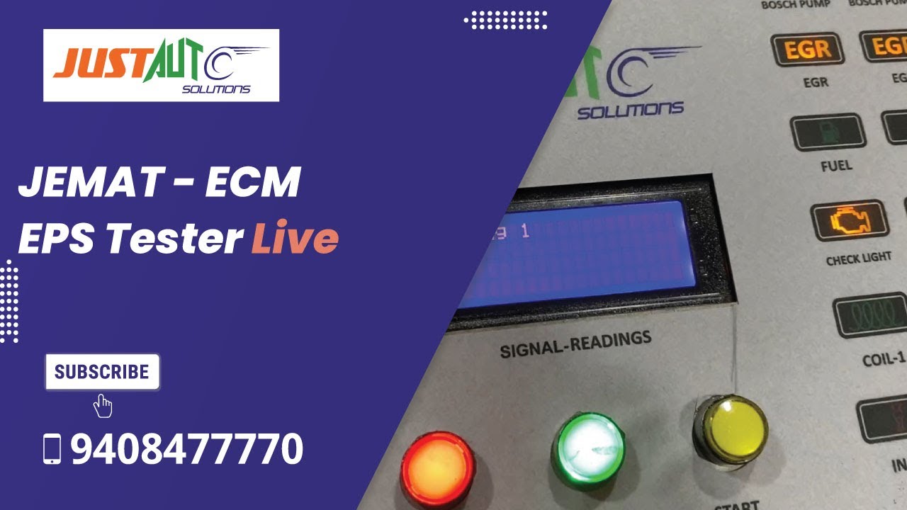 Live Testing JEMAT Best EPS Tester - Best ECM Tester -Best Injector ...