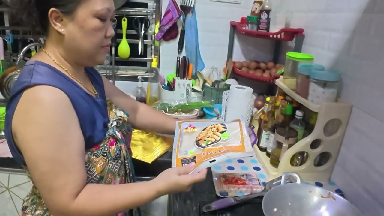 Awal Pagi Indai Bacang Goreng Kuey Teow Dan Popya Untuk Sarapan Pagi 