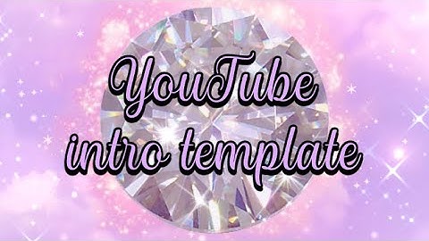 Purple sparkly intro template