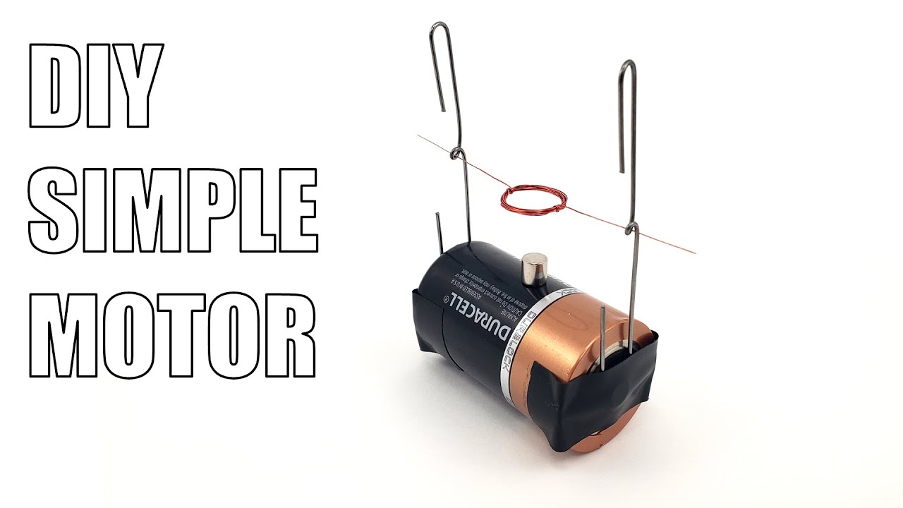 Build A Simple Electric Motor Science Project YouTube