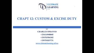 PFT: Custom and Excise Duty