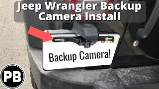 2007 - 2017 Jeep Wrangler Backup Camera Install - YouTube