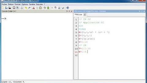 TP N° 02 :Les Matrices et les vecteurs  - Application 01 avec Scinote -