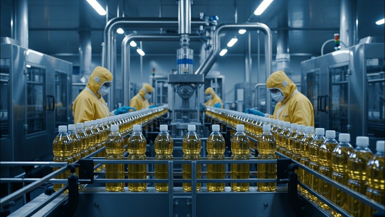How Cooking Oil Is Made in Massive Factories | Step By Step Process 