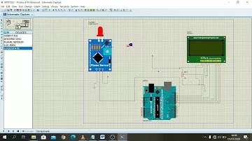 Simulasi rangkaian flame sensor detektor di proteus dan arduino