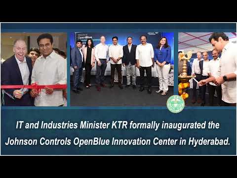 Minister KTR inaugurated the Johnsons Control OpenBlue Innovation Center in Hyderabad.