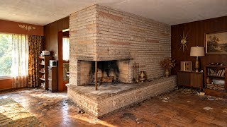 Inside An ABANDONED 1956 Mid Century House UNFINISHED For 70 Years