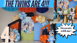 Bluey themed birthday party for the twins!